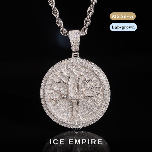 Iced Out Gold Plated Lab Grown Diamond Pendant