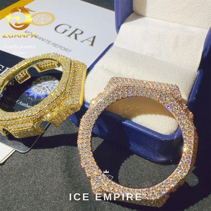 Iced Out 925 Silver Moissanite Watch