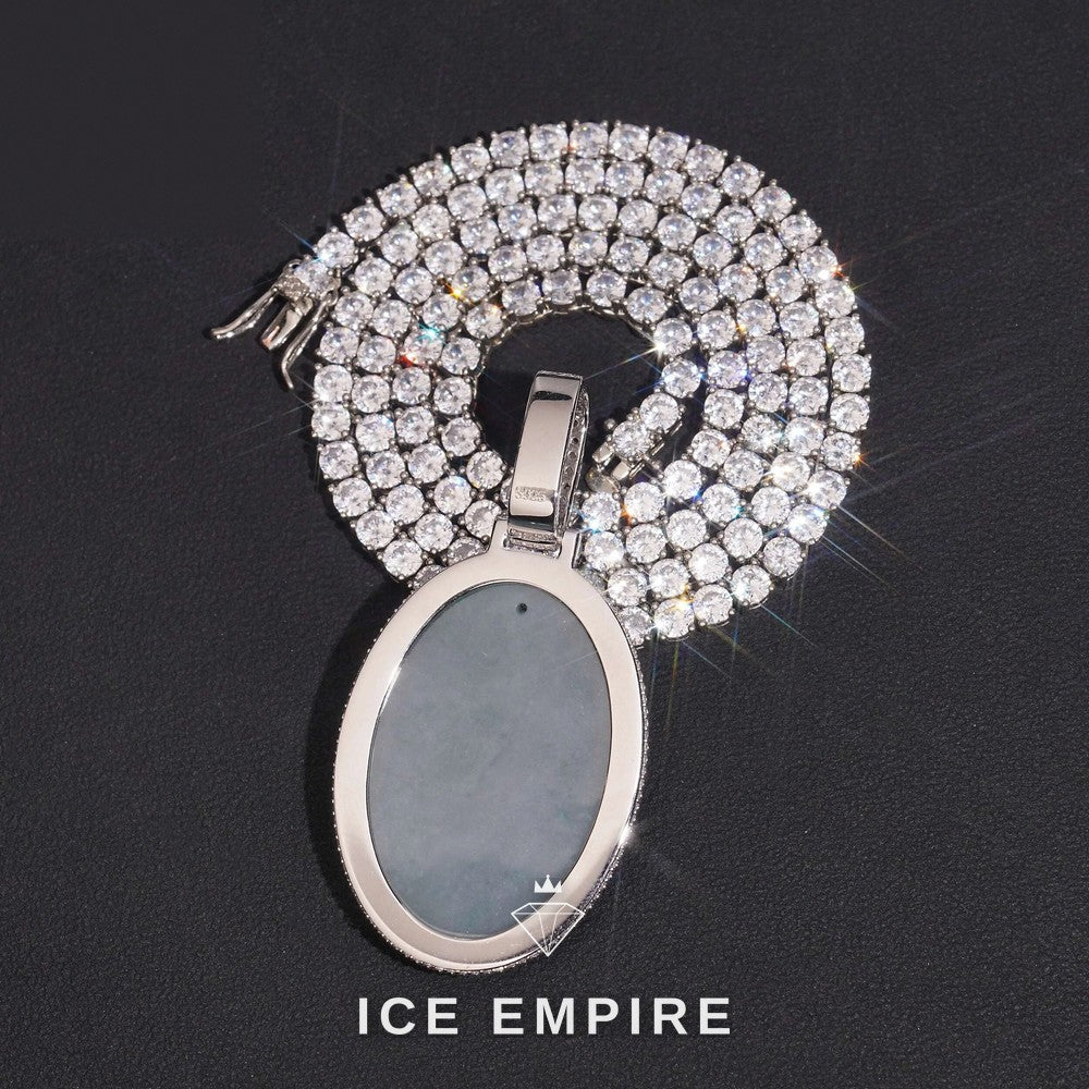 Iced Out 925 Silver Moissanite Pendant