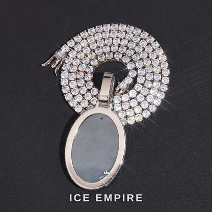 Iced Out 925 Silver Moissanite Pendant