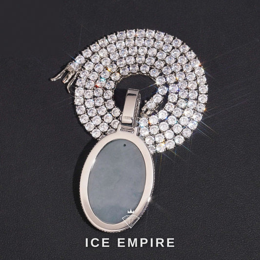 Iced Out 925 Silver Moissanite Pendant