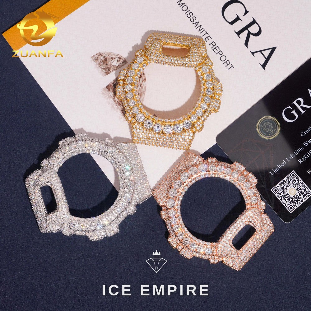 Iced Out 925 Silver Moissanite Watch