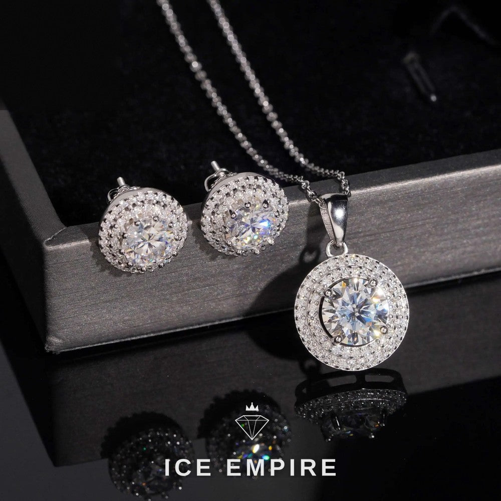 Iced Out 925 Silver Moissanite Cuban Chain