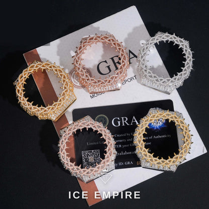 Iced Out Gold Plated Moissanite Watch