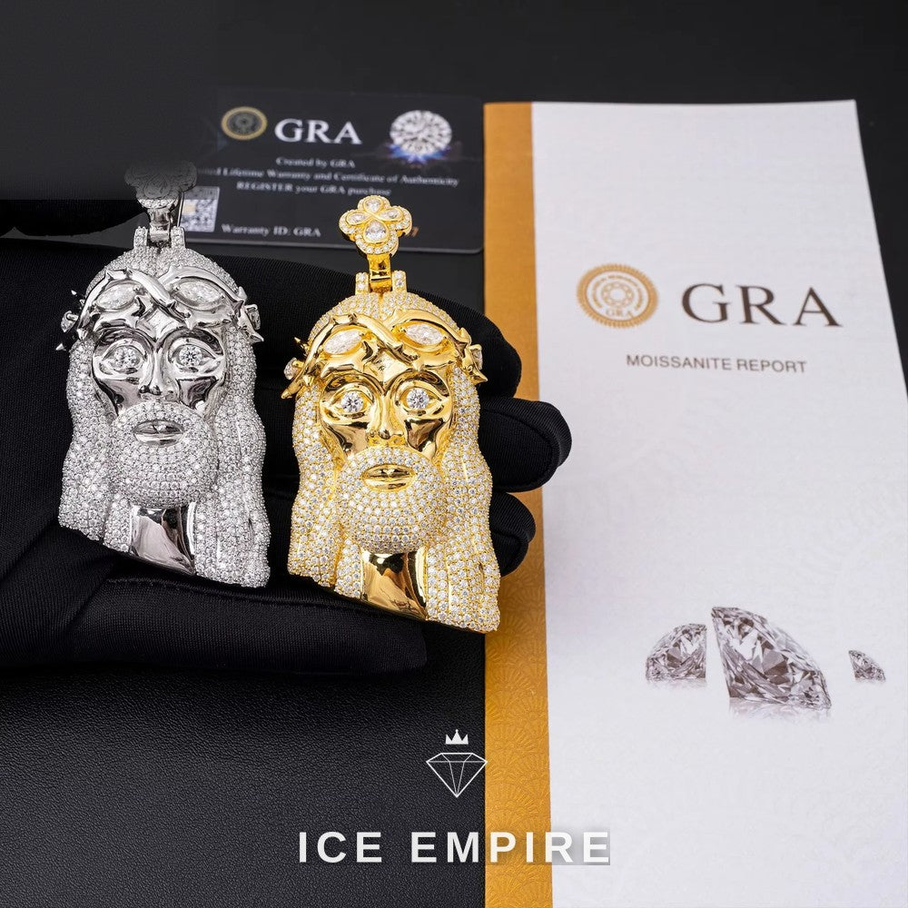 Iced Out 925 Silver Pendant