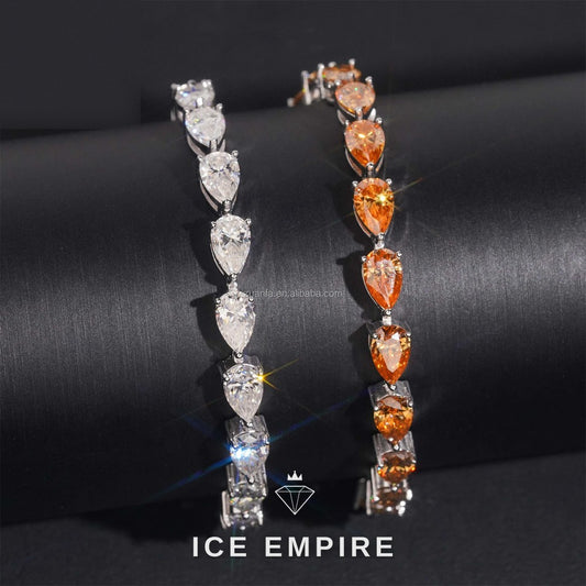 Iced Out 925 Silver Moissanite Tennis Chain