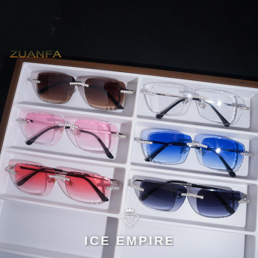 Iced Out 925 Silver Glasses