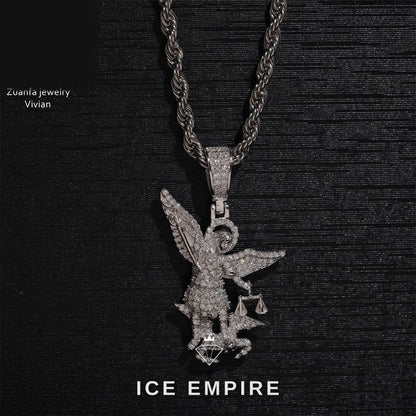 Iced Out 925 Silver Moissanite Pendant