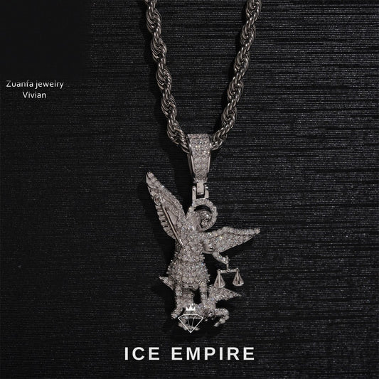 Iced Out 925 Silver Moissanite Pendant