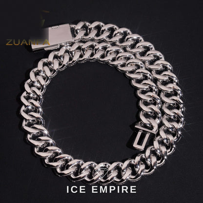 Iced Out Rose Gold Plated Moissanite Cuban Chain