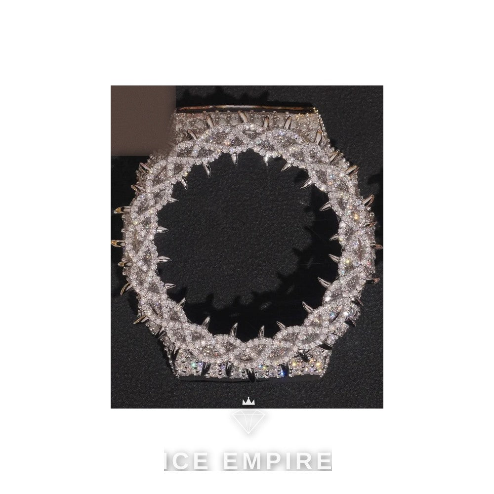 Iced Out 925 Silver Moissanite Watch