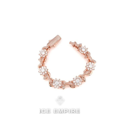 Iced Out 925 Silver Moissanite Cuban Chain