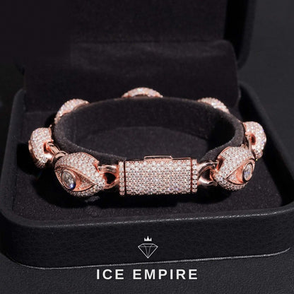 Iced Out Gold Plated Moissanite Cuban Chain