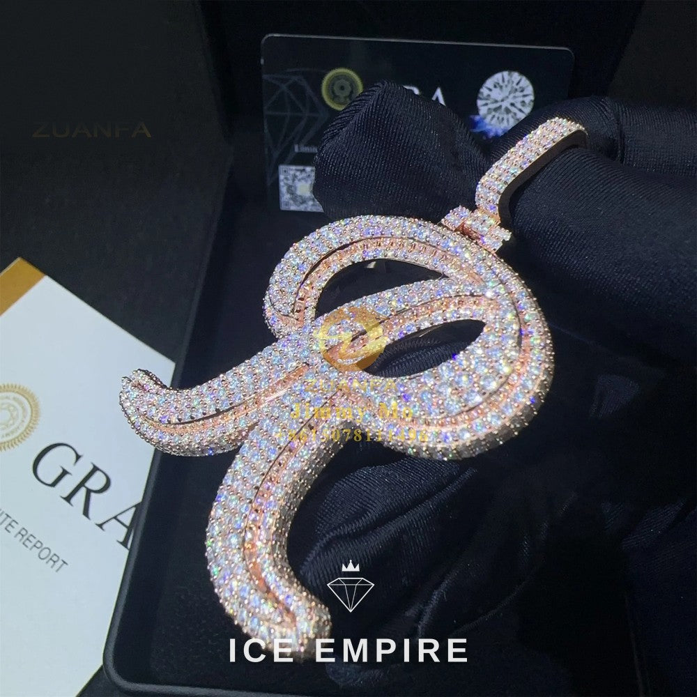 Iced Out 925 Silver Pendant