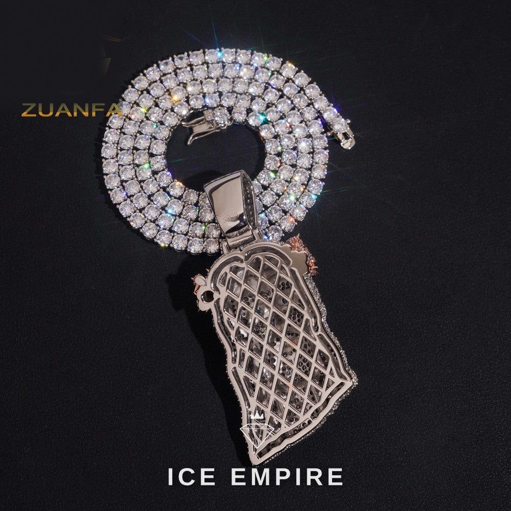 Iced Out Rose Gold Plated Tennis Chain