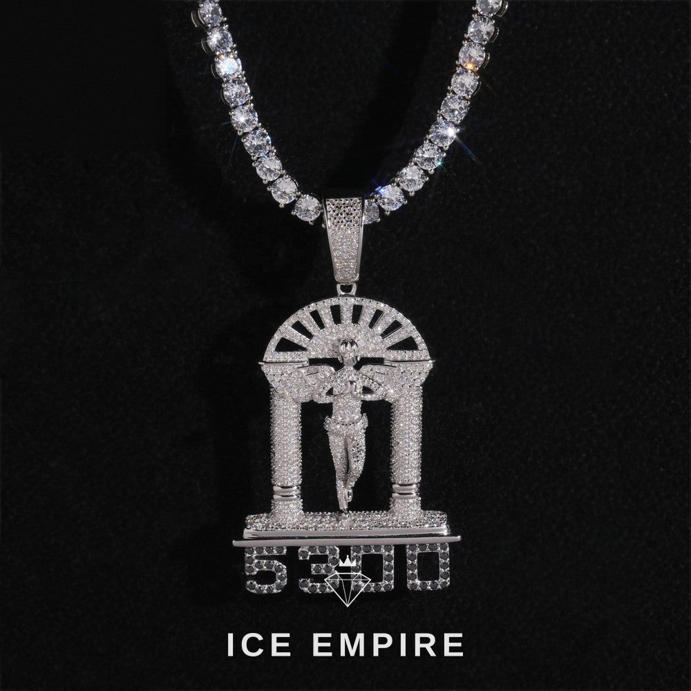 Iced Out 925 Silver Pendant