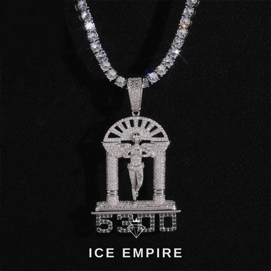 Iced Out 925 Silver Pendant