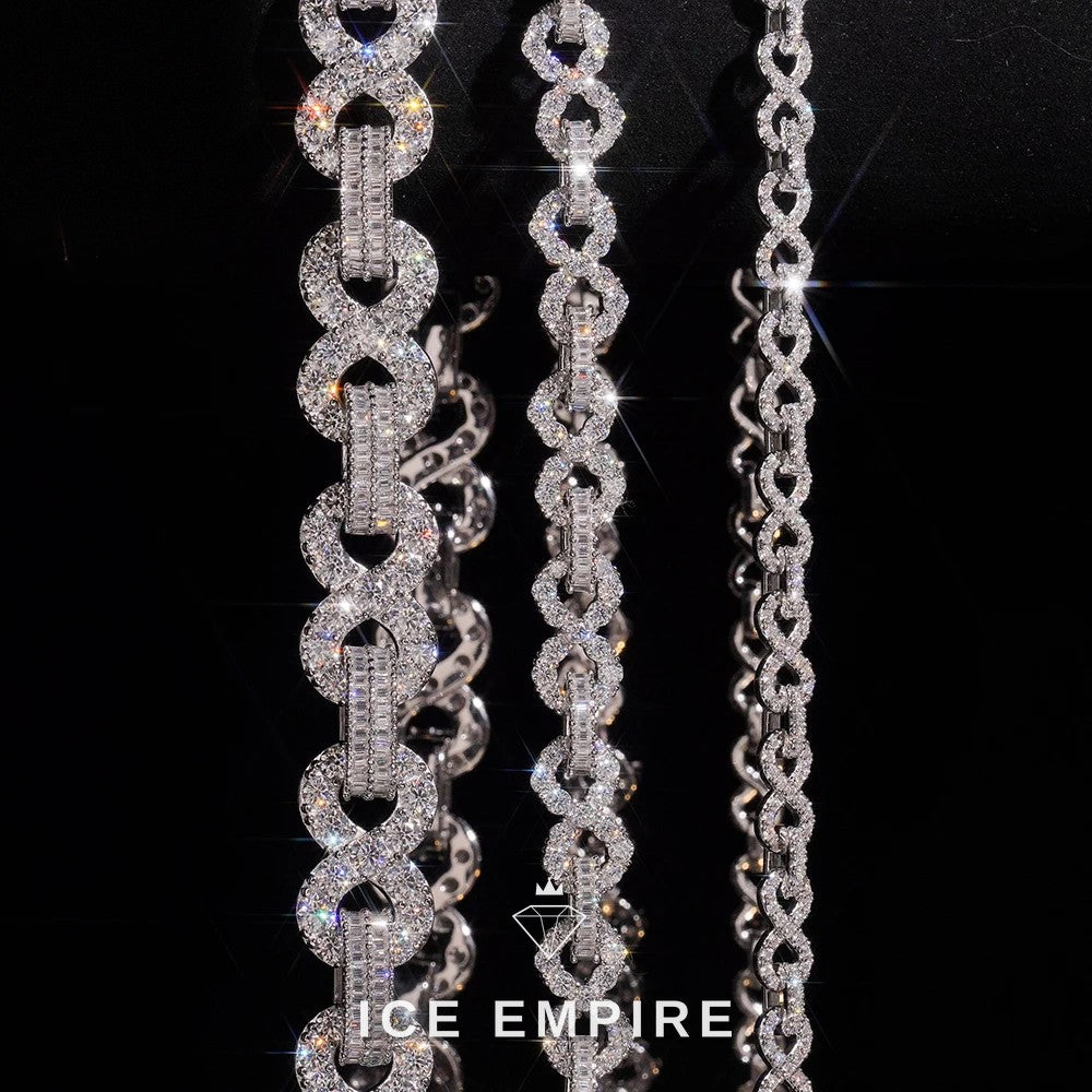 Iced Out Rose Gold Plated Moissanite Cuban Chain