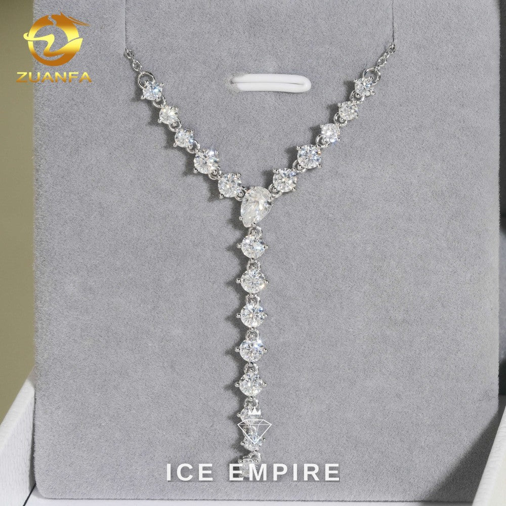 Iced Out Rose Gold Plated Moissanite Cuban Chain