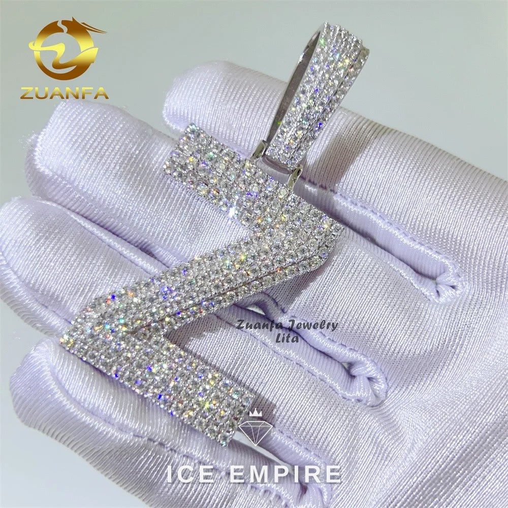 Iced Out 925 Silver Pendant