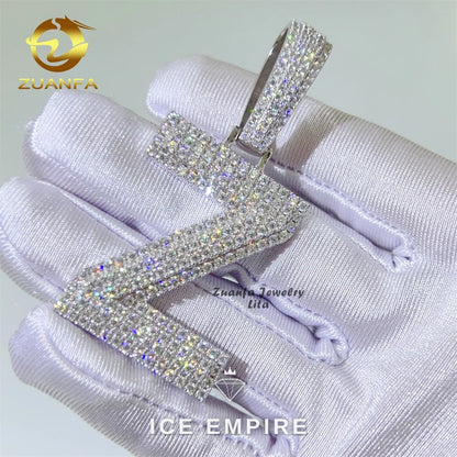 Iced Out 925 Silver Pendant