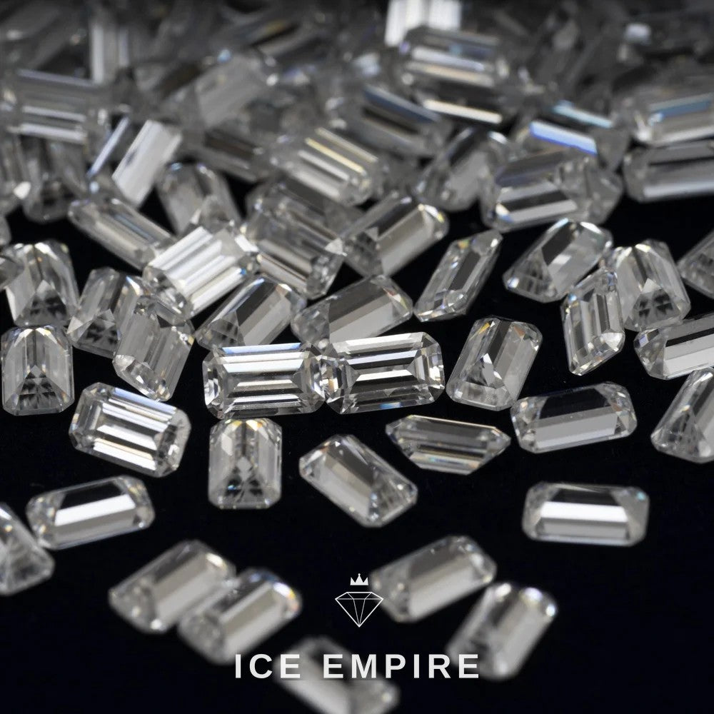 Iced Out Baguette 925 Silver Moissanite Pendant