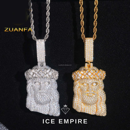 Iced Out 925 Silver Pendant