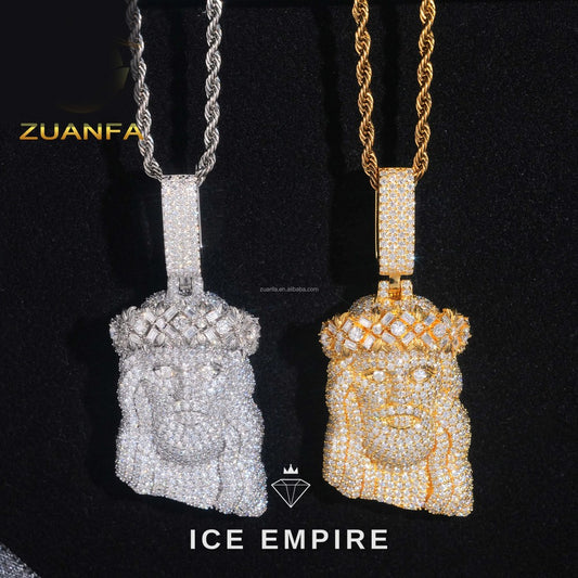 Iced Out 925 Silver Pendant