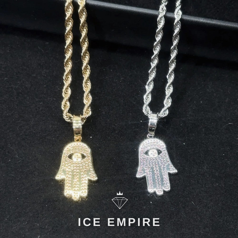 Iced Out Rose Gold Plated Moissanite Rope Chain
