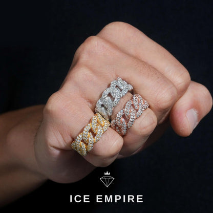 Iced Out Rose Gold Plated Moissanite Cuban Chain