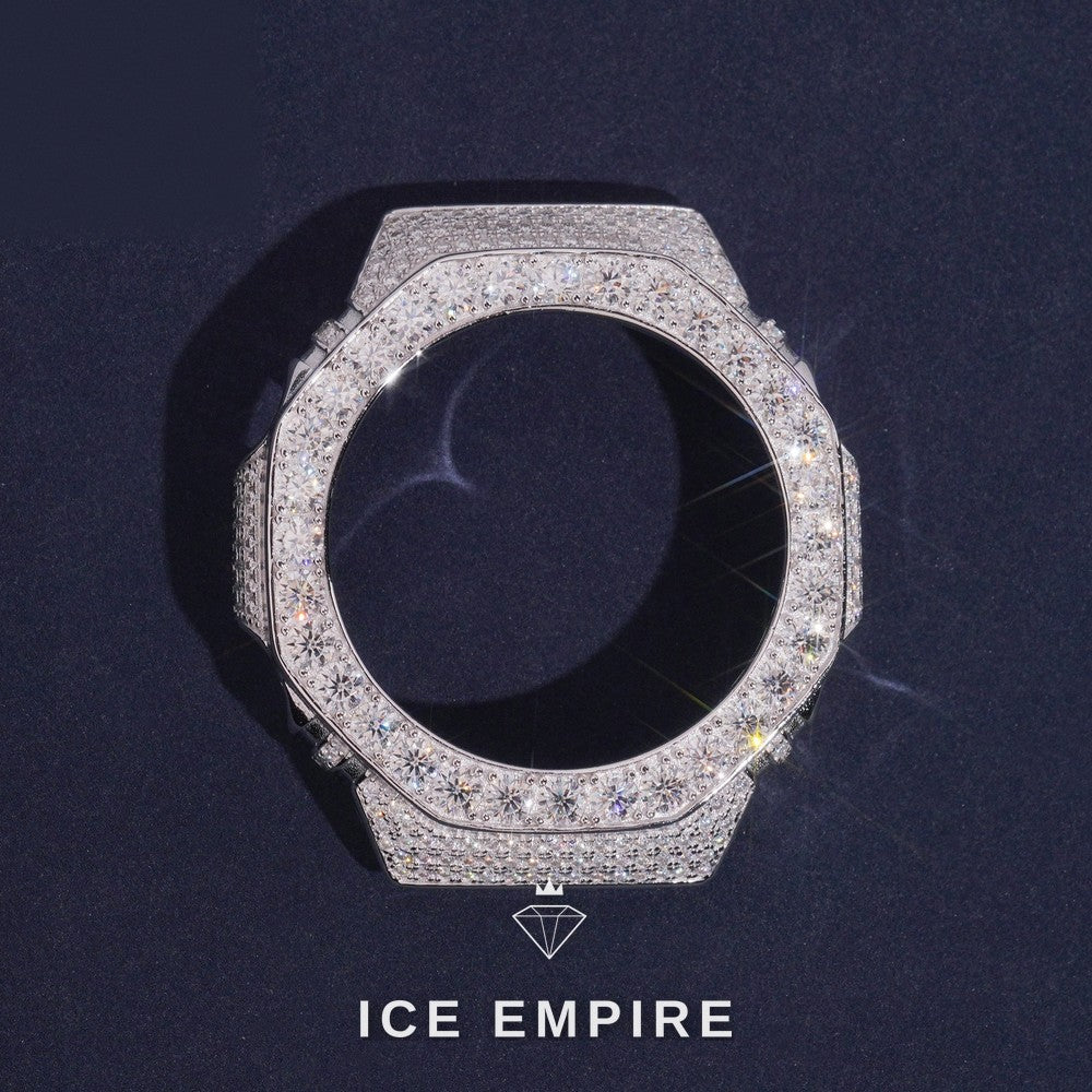 Iced Out 925 Silver Moissanite Watch