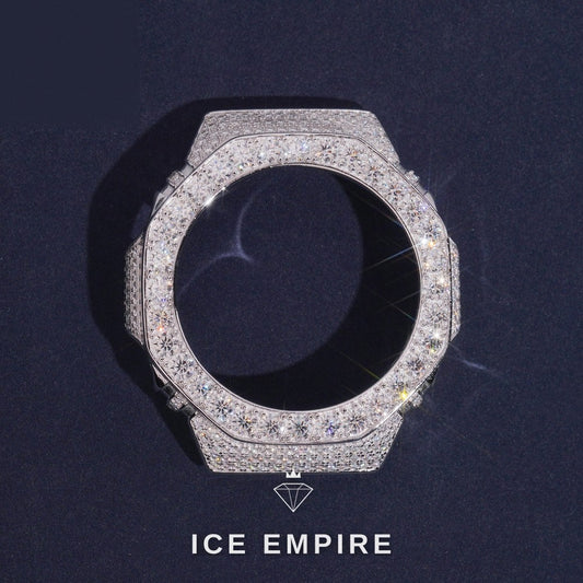 Iced Out 925 Silver Moissanite Watch