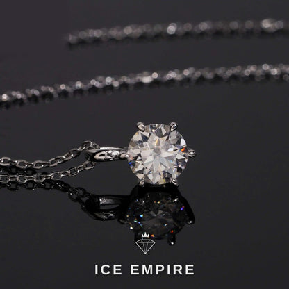 Iced Out Cross 925 Silver Lab Grown Diamond Pendant
