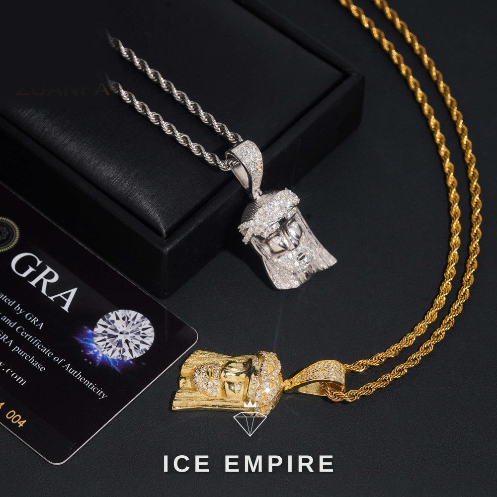 Iced Out 925 Silver Pendant