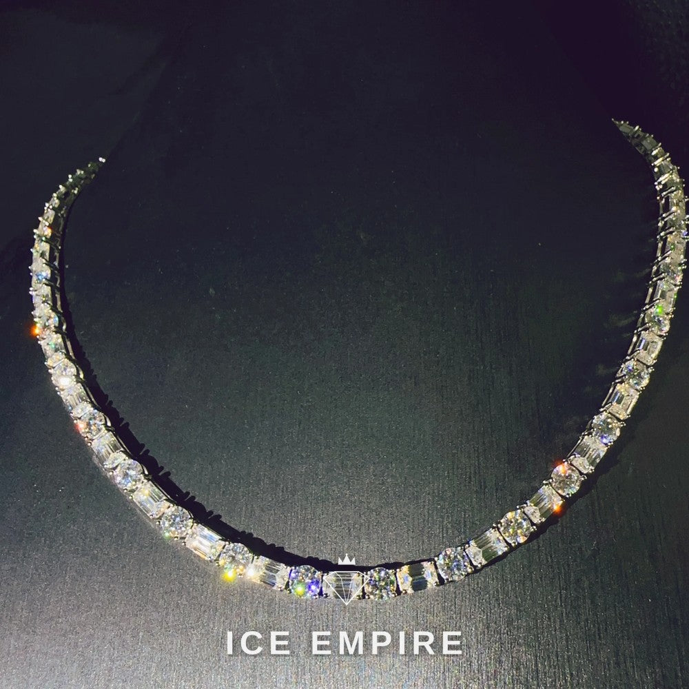 Iced Out Rose Gold Plated Moissanite Cuban Chain