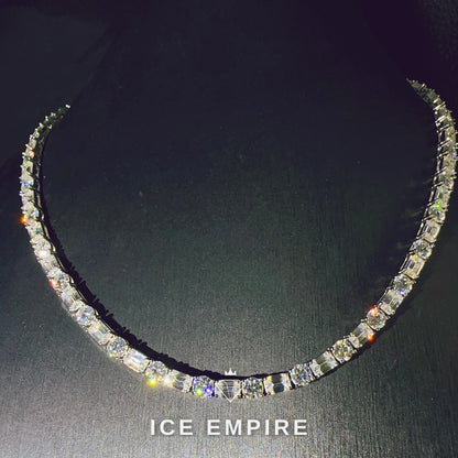Iced Out Rose Gold Plated Moissanite Cuban Chain