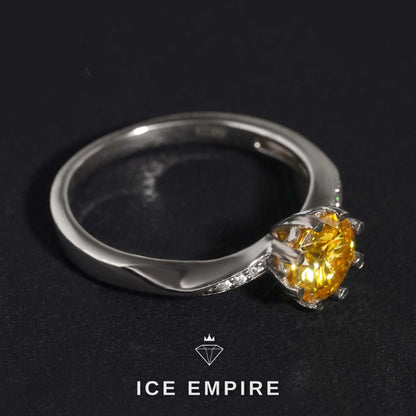 Iced Out 925 Silver Moissanite Wedding Band