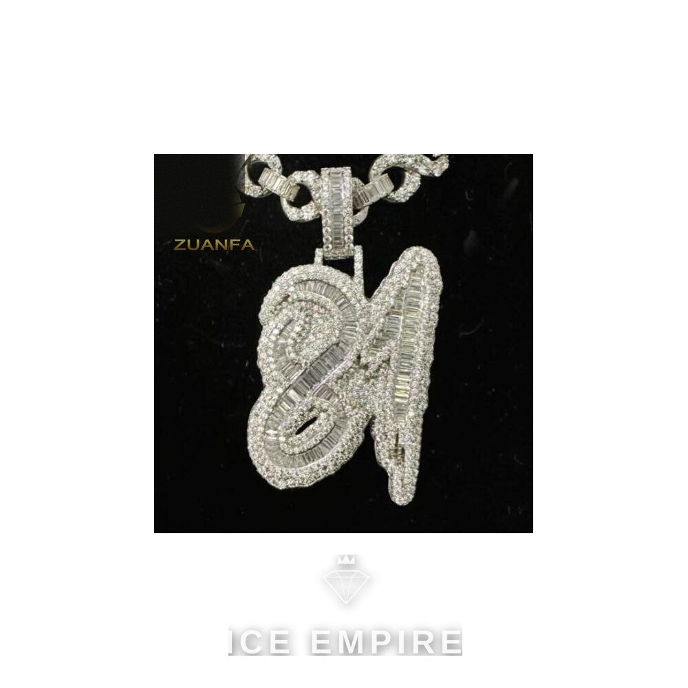 Iced Out Baguette Rose Gold Plated Cuban Chain