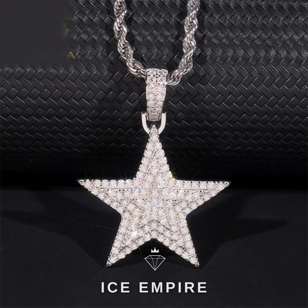 Iced Out 925 Silver Pendant