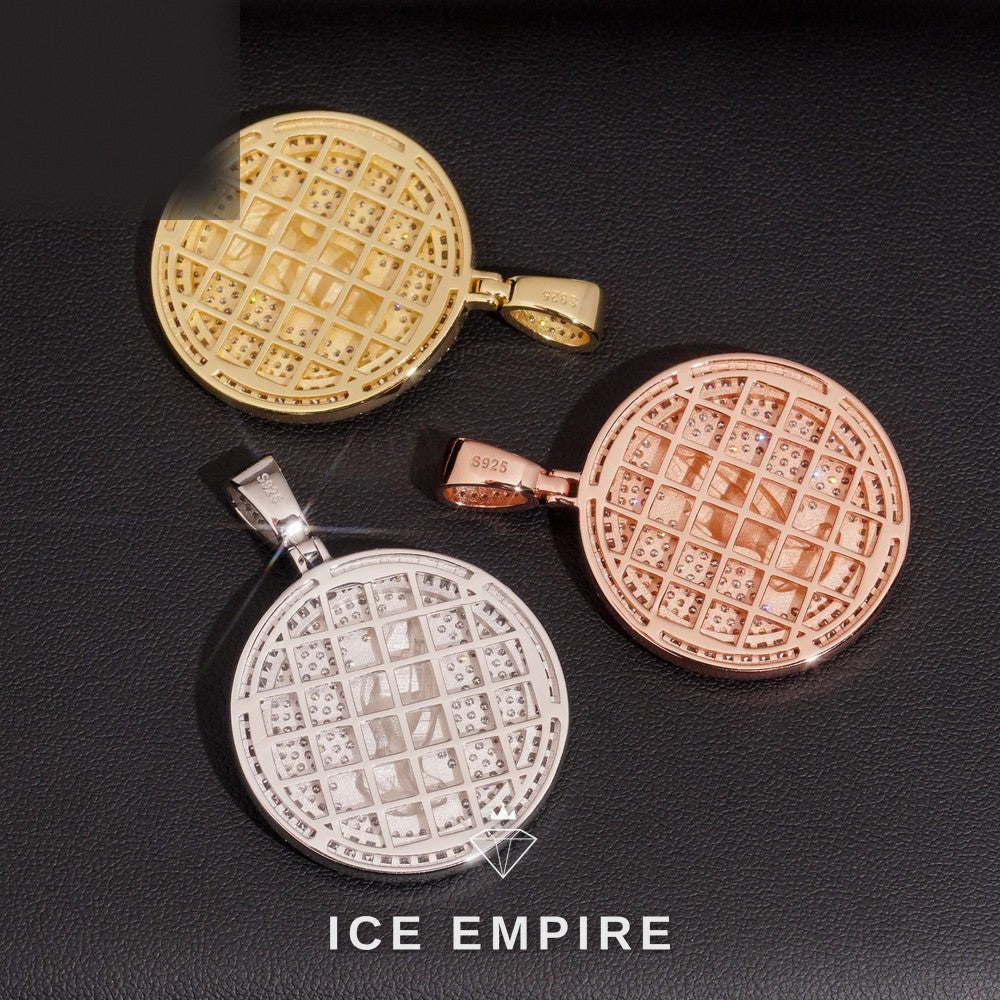 Iced Out Baguette Rose Gold Plated Moissanite Stud Earrings