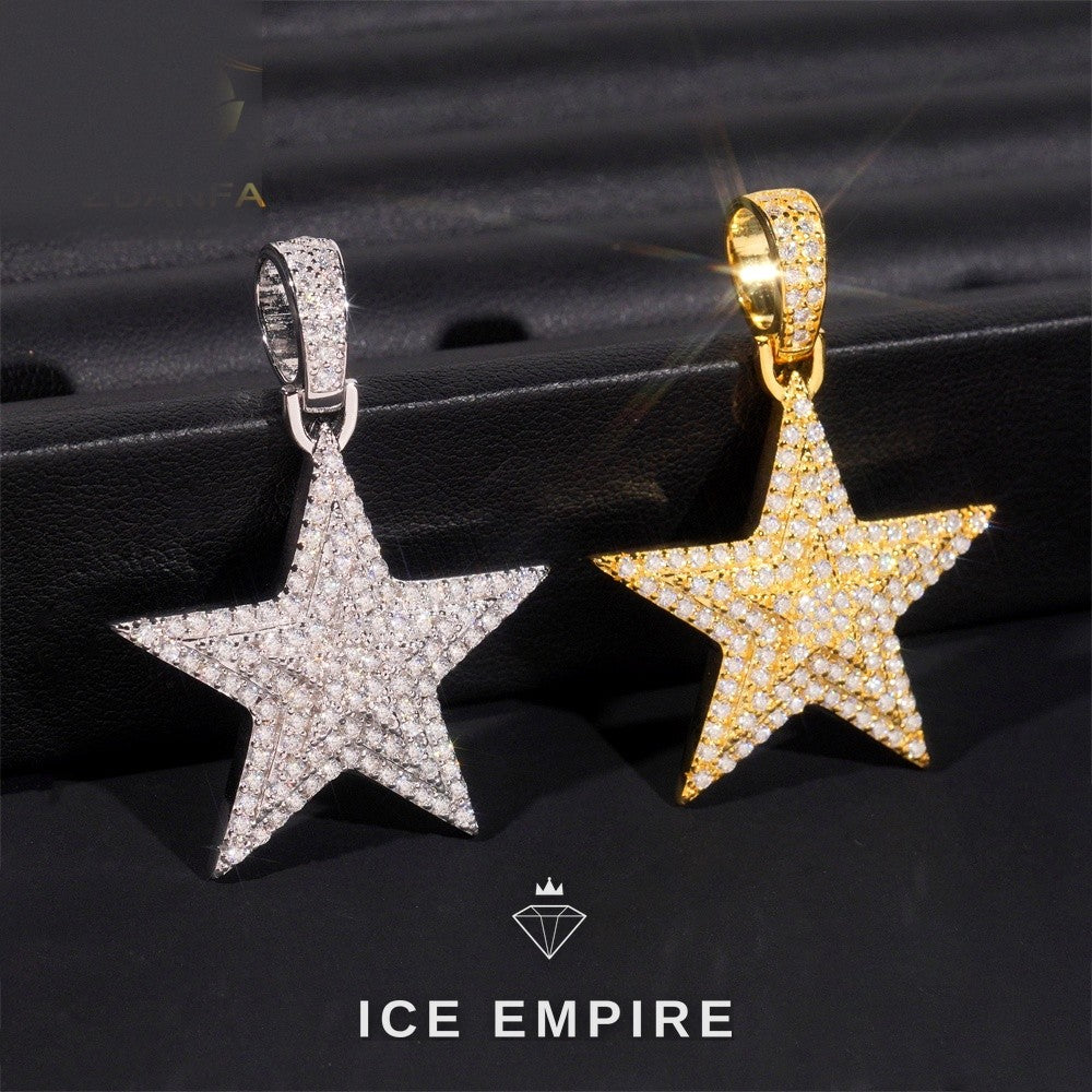 Iced Out 925 Silver Pendant
