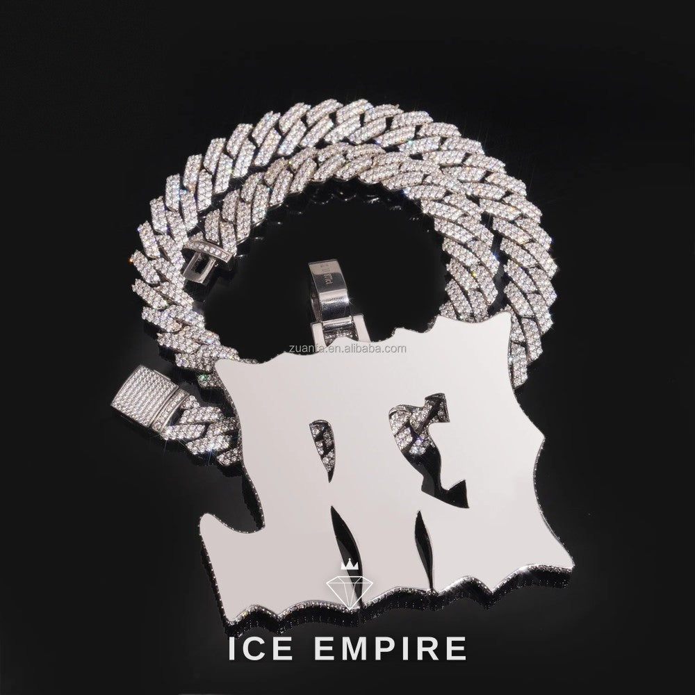 Iced Out 925 Silver Pendant