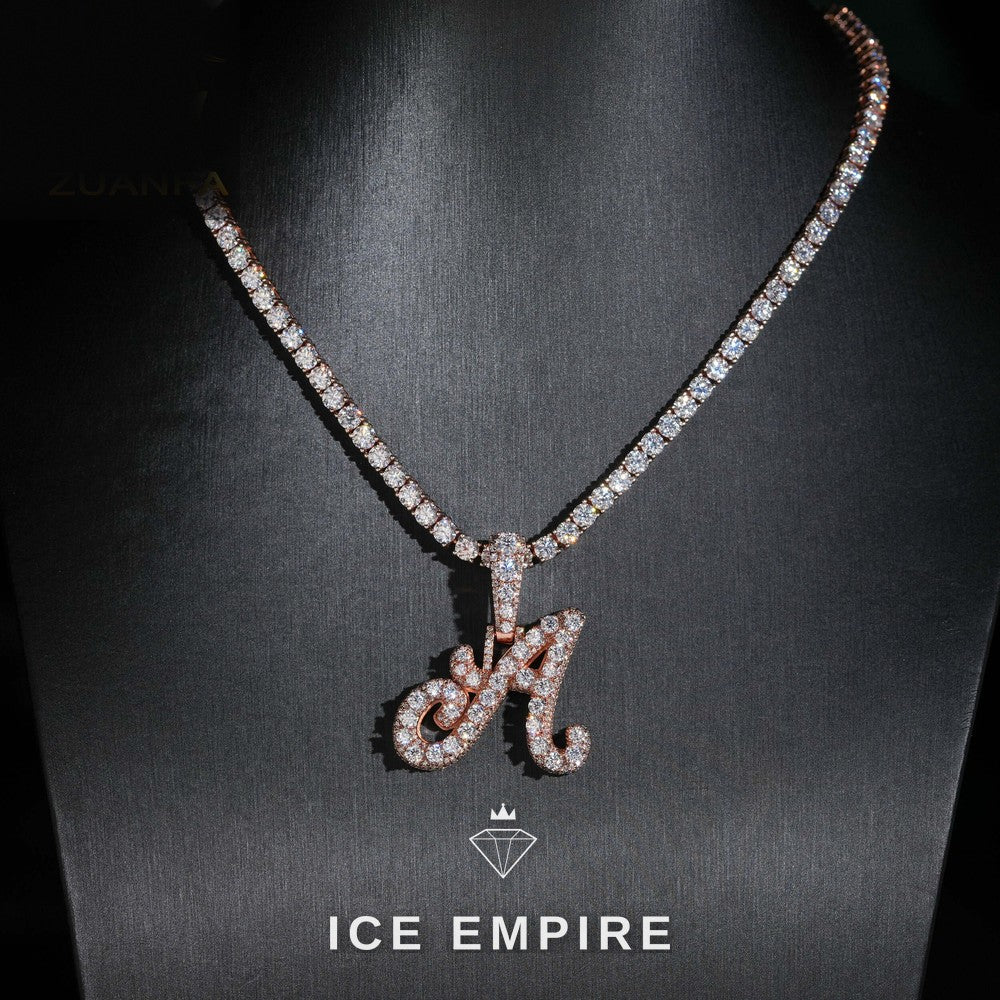 Iced Out Gold Plated Moissanite Pendant