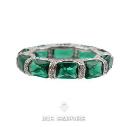 Iced Out 925 Silver Lab Grown Diamond Engagement Ring