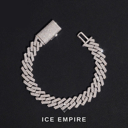 Iced Out Rose Gold Plated Moissanite Cuban Chain