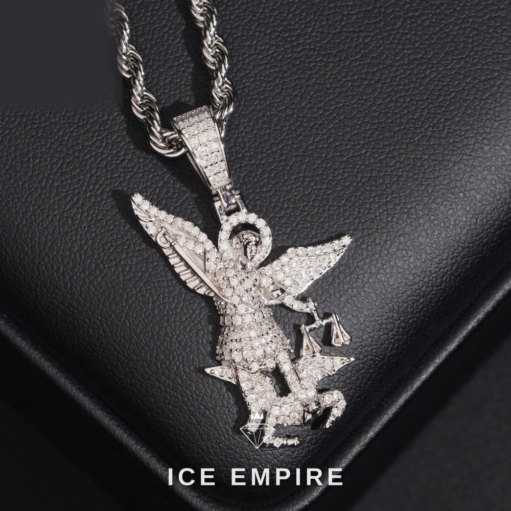 Iced Out 925 Silver Moissanite Pendant