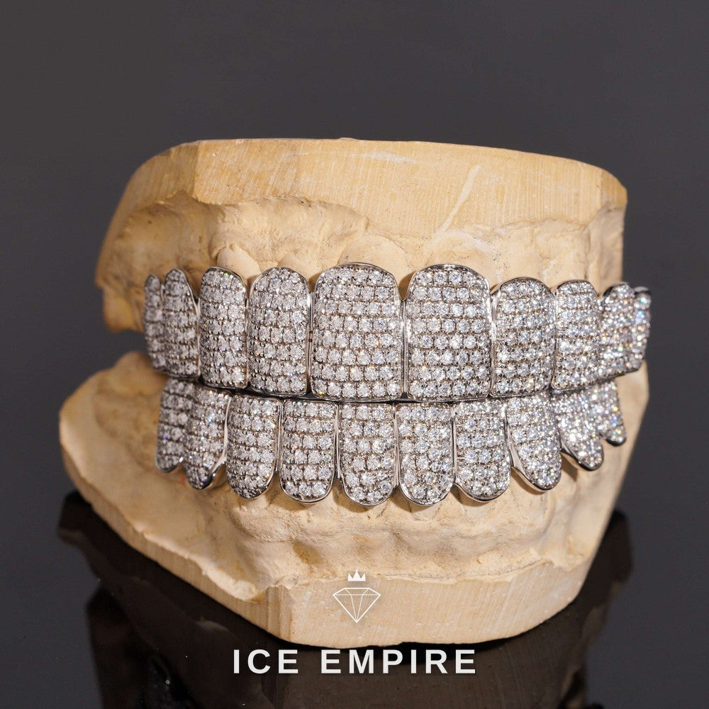 Iced Out 925 Silver Moissanite Grillz