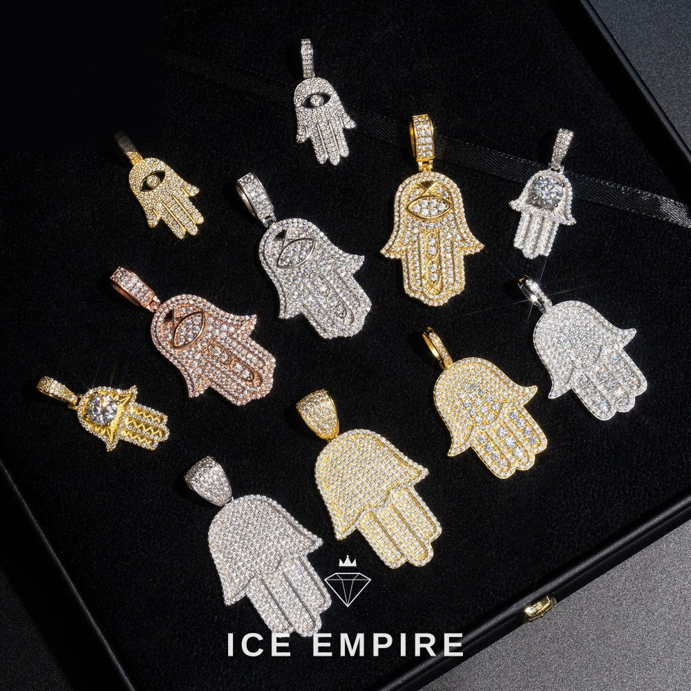 Iced Out Baguette Rose Gold Plated Pendant