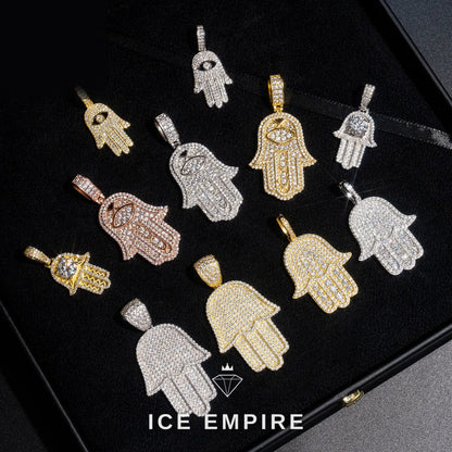 Iced Out Baguette Rose Gold Plated Pendant