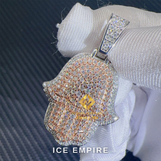 Iced Out Cross Gold Plated Pendant